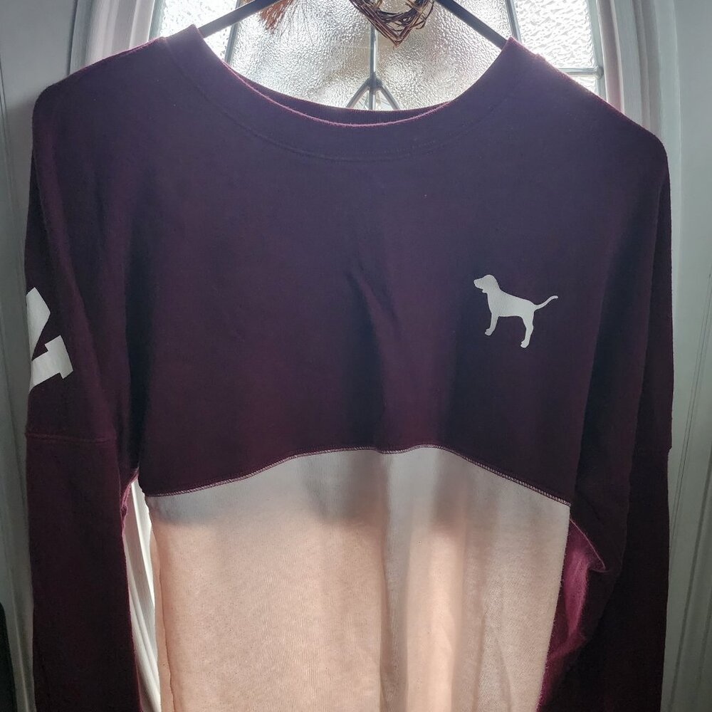 "Pink" Red and White longsleeve